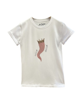 T-SHIRT LUX HORN ROSA