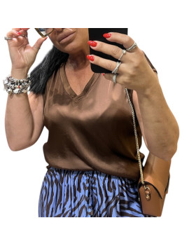 BLUSA LUNA CIOCCOLATA