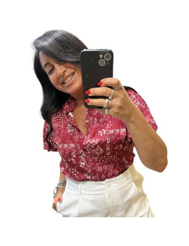 BLUSA ONIONS ROSSO INDIA