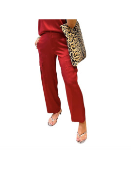 PANTALONI TONYA CARGO CILIEGIA