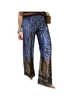 PANTALONI ZEBRA AZZURRO