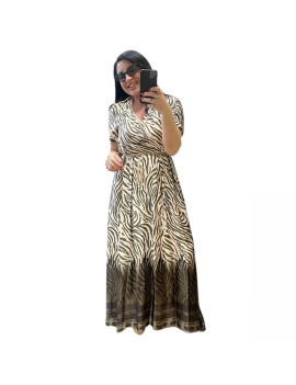 ABITO LUNGO ZEBRA BURRO